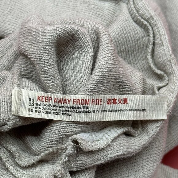 Free People Beach Be Happy Pinafore Size Medium Beige Sleeveless Midi Dress FLAW - Picture 9 of 16